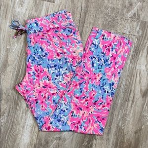 Lilly Pulitzer Lola Pants M coco coral crab